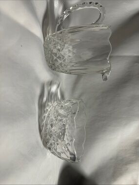 Vintage Blarney 24% Lead Crystal Creamer & Sugar Bowl Set with Original Box.